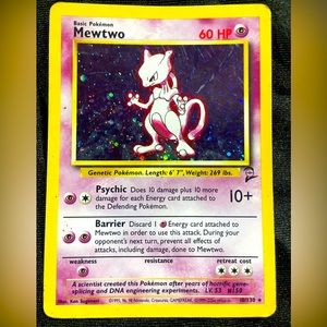 Mewtwo 2nd edition holo gram 10/130 brand new